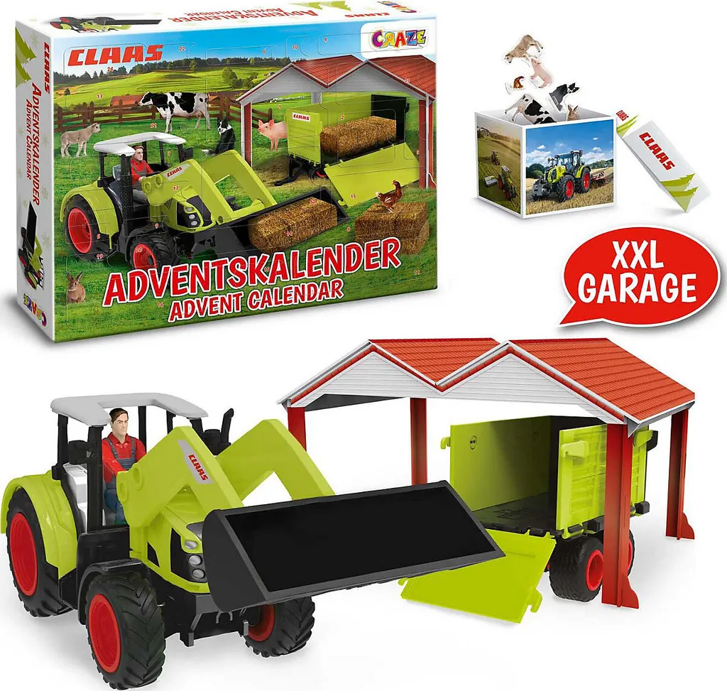 CRAZE Spielwaren Adventskalender Claas Adventskalender Zum Spielen Saison Adventskalender Blackoffer2022 – Bild 2