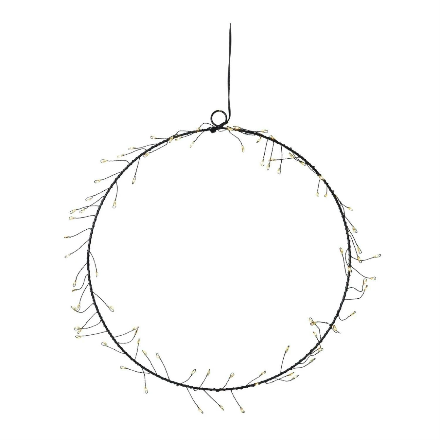 LED Kranz Ring Kreis Wanddeko Hängend Weihnachten 120LED D: 50cm Für Außen – Bild 4