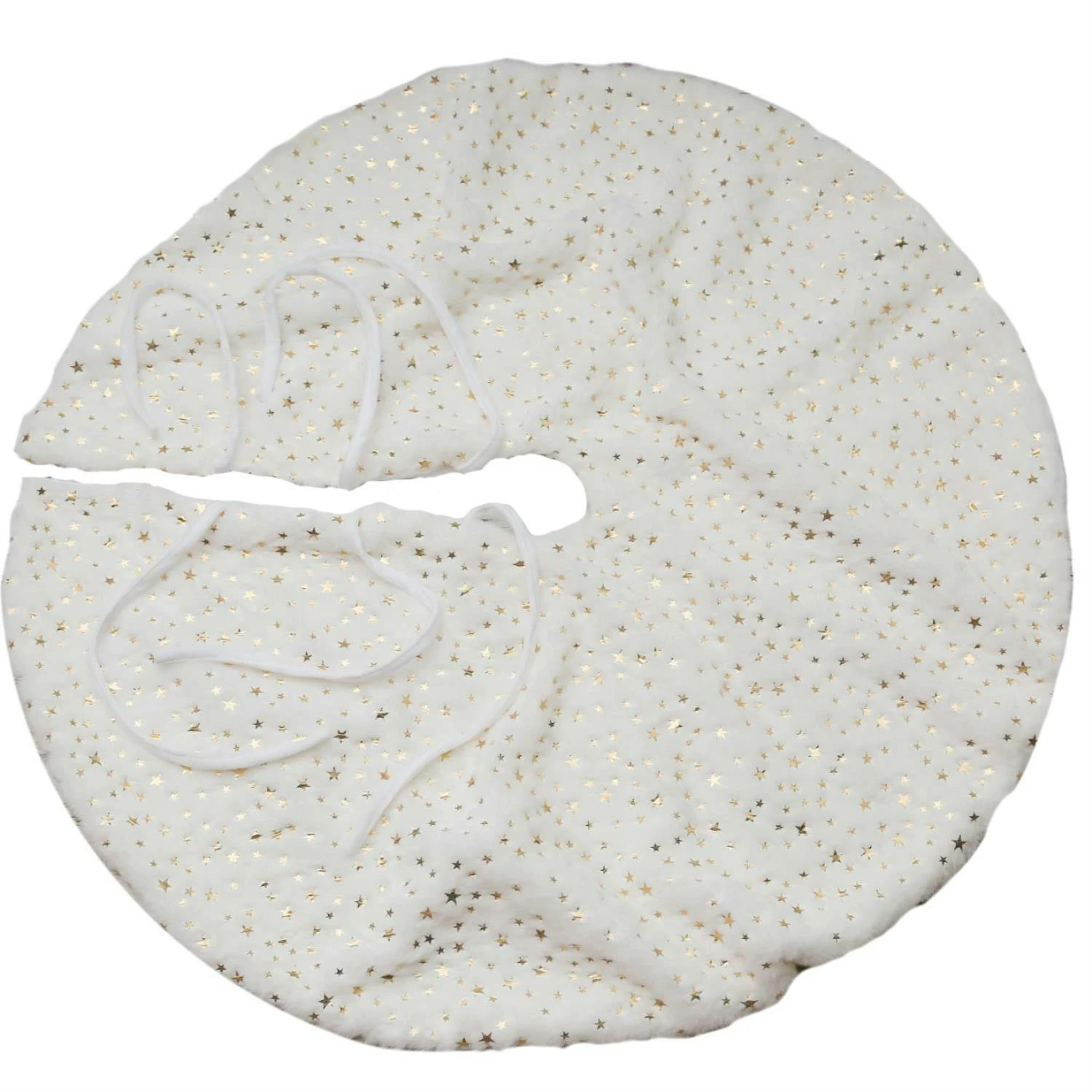 LED Weihnachtsbaumdecke Baumteppich Filz 12 Warmweiße LED D: 100cm Grün – Bild 6