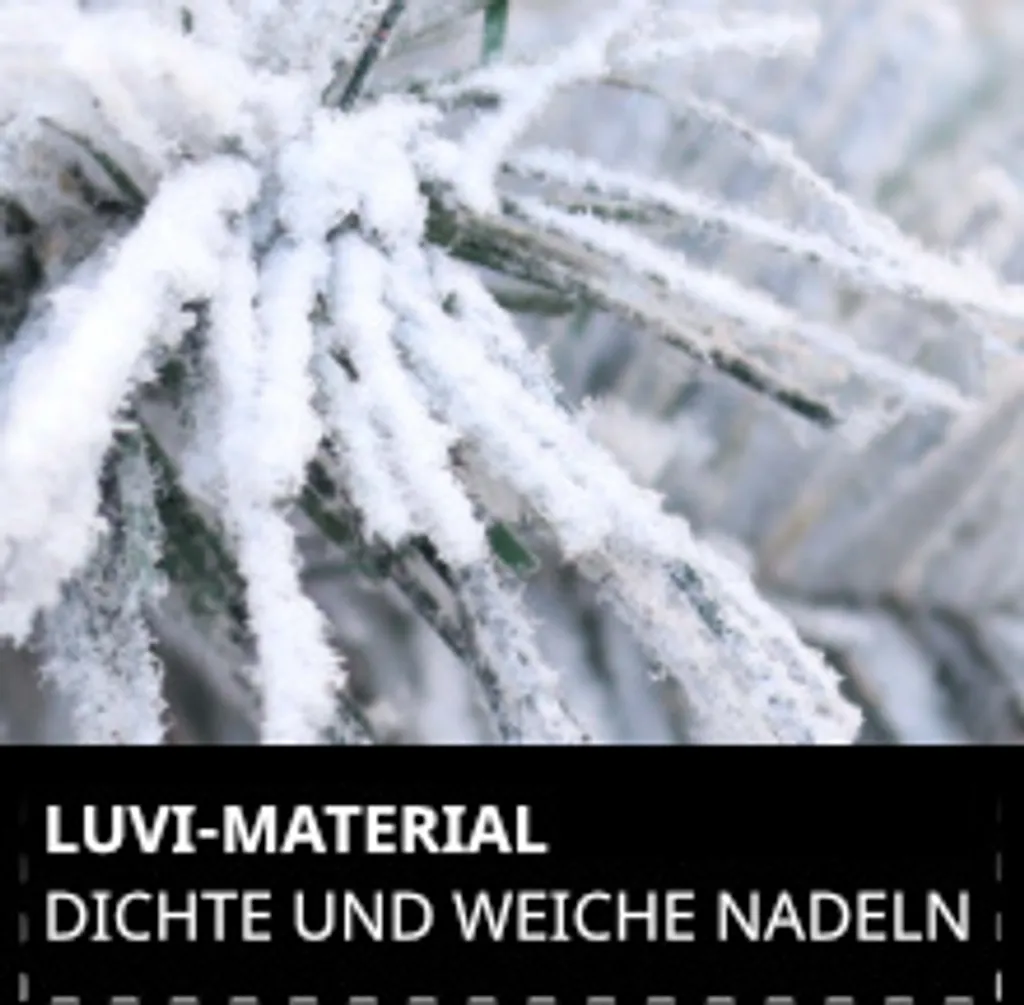 SVITA Künstlicher Weihnachtsbaum Tannenbaum Deko Christbaum Kunstbaum PVC 150 Cm Weiß – Bild 2