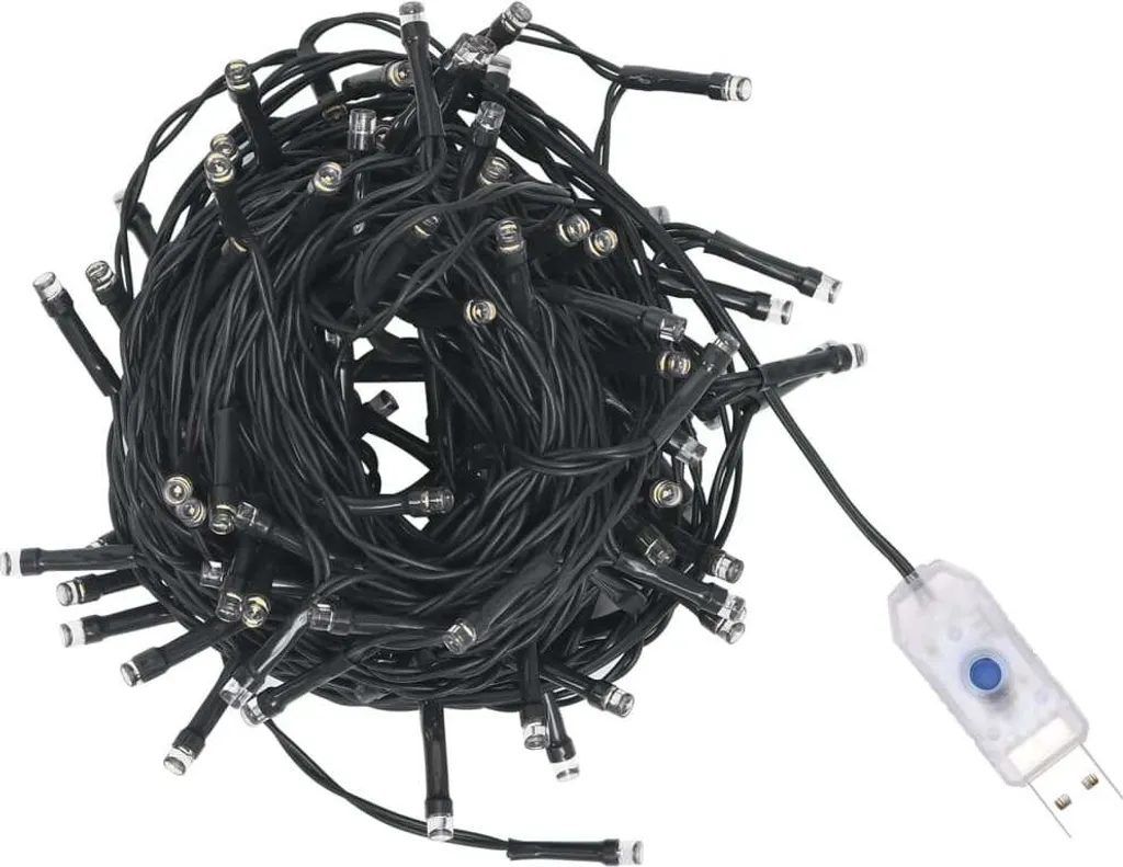 VidaXL Künstlicher Weihnachtsbaum Mit LEDs & Ständer Blau 180 Cm PVC – Bild 6