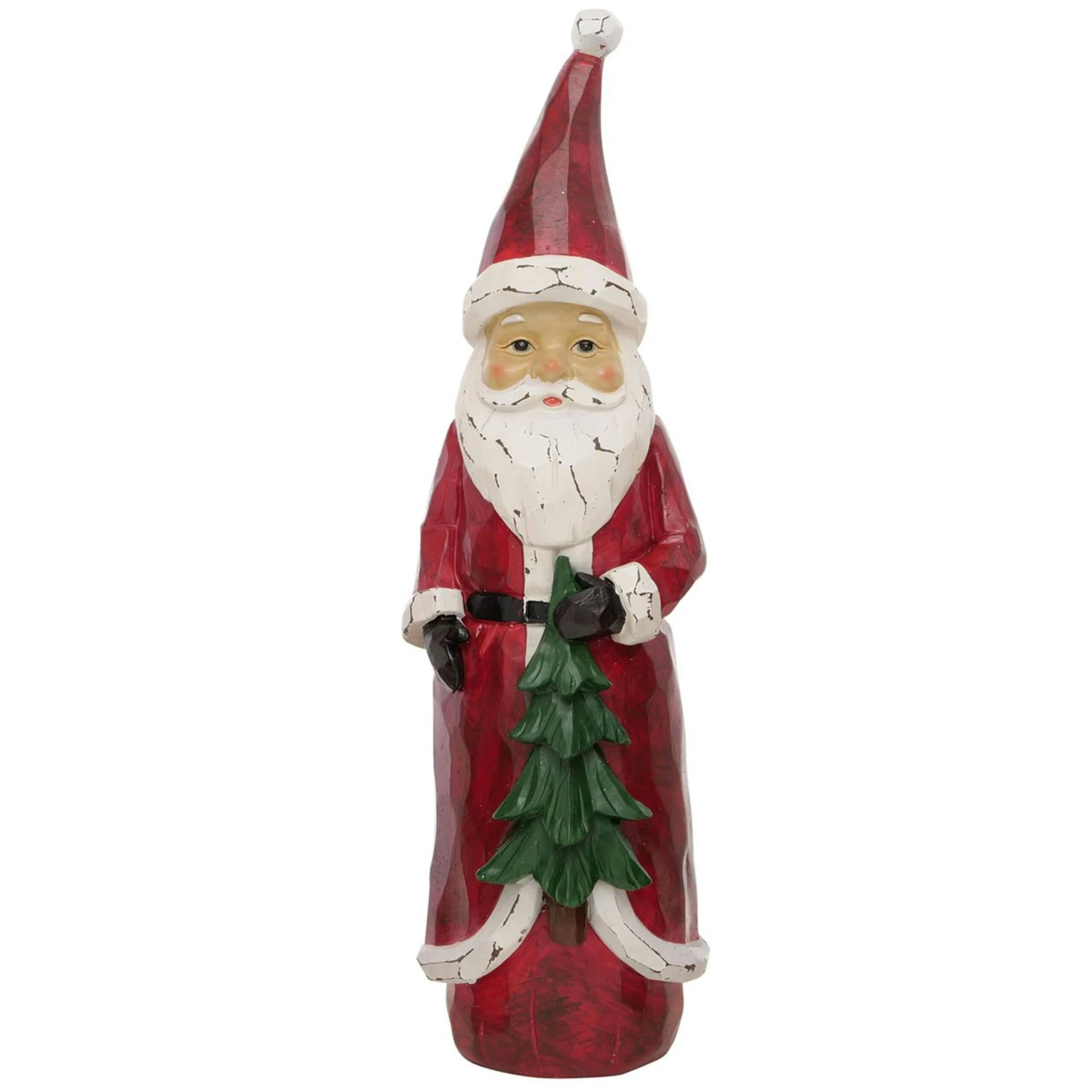B. Deko-Figur Pedros Weihnachtsmann Mit Tannenbaum, H 40,00 Cm - 2023794