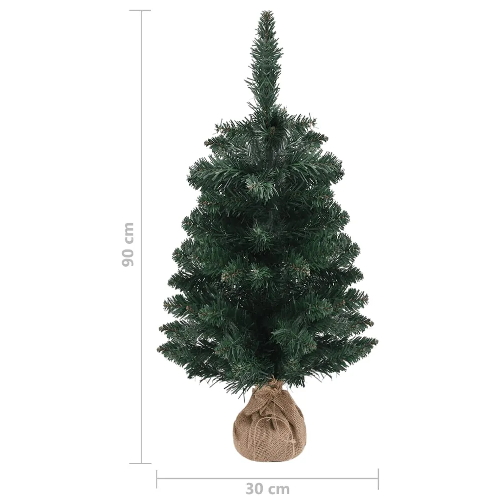 VidaXL Künstlicher Weihnachtsbaum Mit Ständer Grün 90 Cm PVC – Bild 5