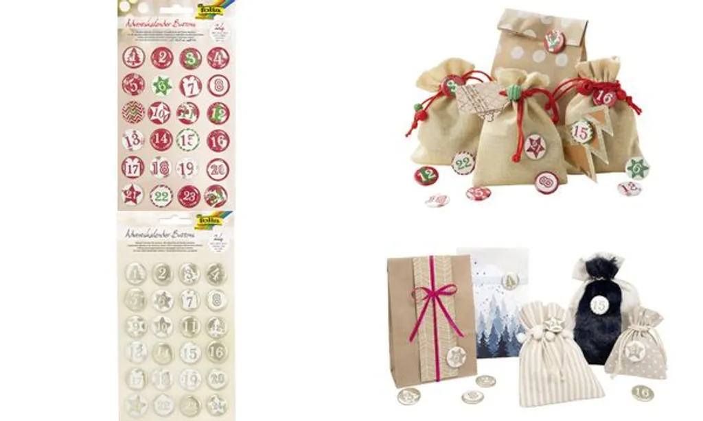 Folia Adventskalender "Buttons" Aus Blech 1-24 – Bild 4