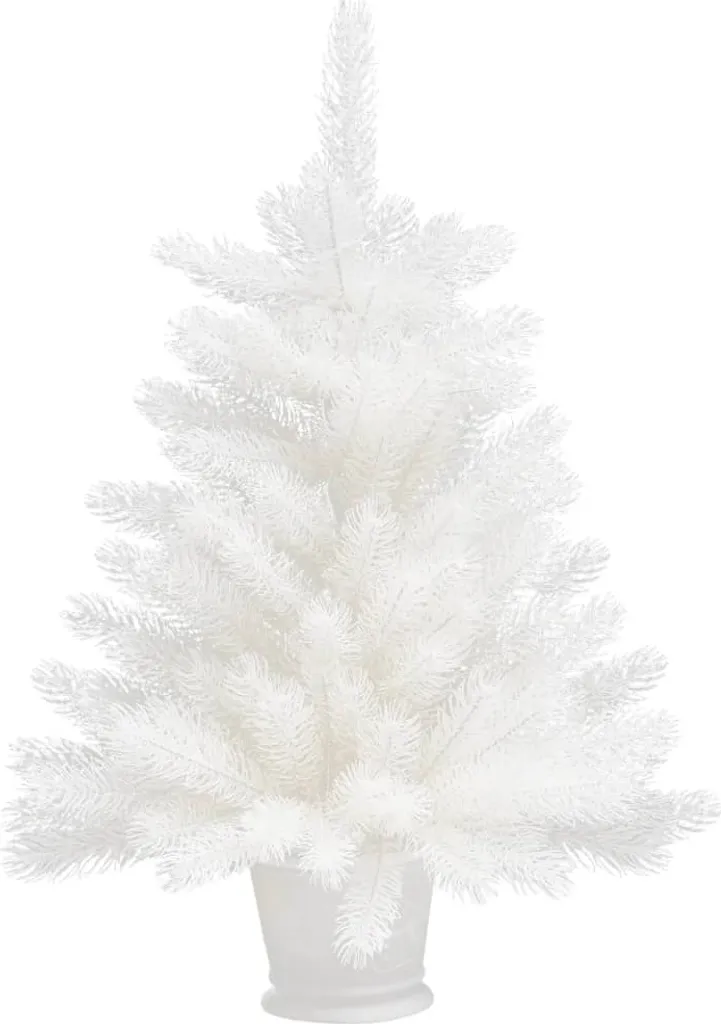 VidaXL Künstlicher Weihnachtsbaum Naturgetreue Nadeln Weiß 65 Cm – Bild 2