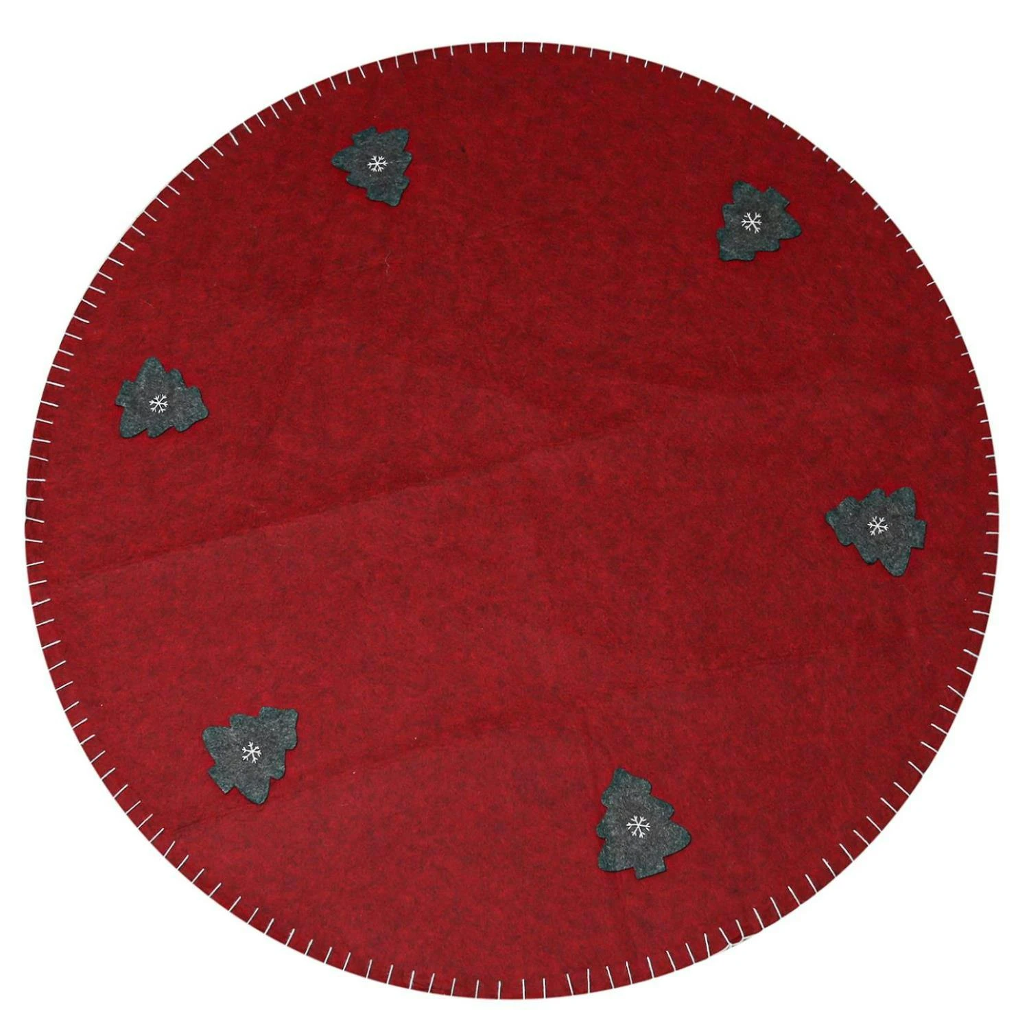 LED Weihnachtsbaumdecke Baumteppich Filz 12 Warmweiße LED D: 100cm Grün – Bild 3