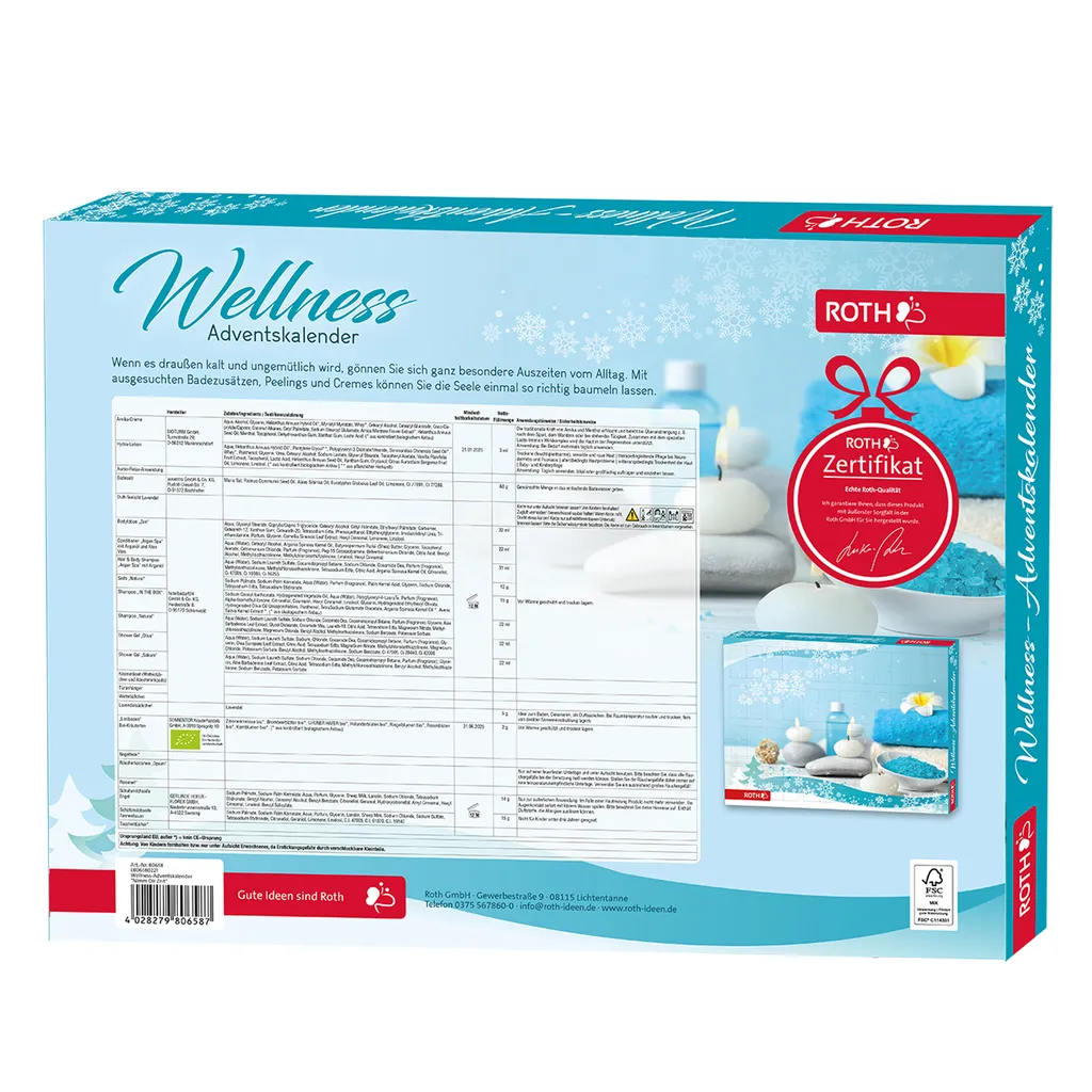 ROTH Wellness-Adventskalender 'Nimm Dir Zeit' 2022 Mit 24 Wellnessartikeln Für Eine Entspannte Adventszeit – Bild 2