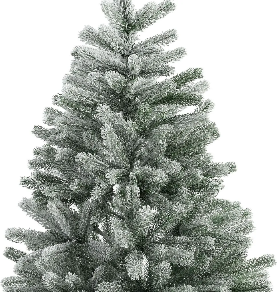 Juskys Künstlicher Weihnachtsbaum Talvi 180 Cm Mit Schnee & Metall Ständer, Naturgetreu, Einfacher Aufbau, Tannenbaum Christbaum Weihnachtsdeko Künstlich – Bild 14