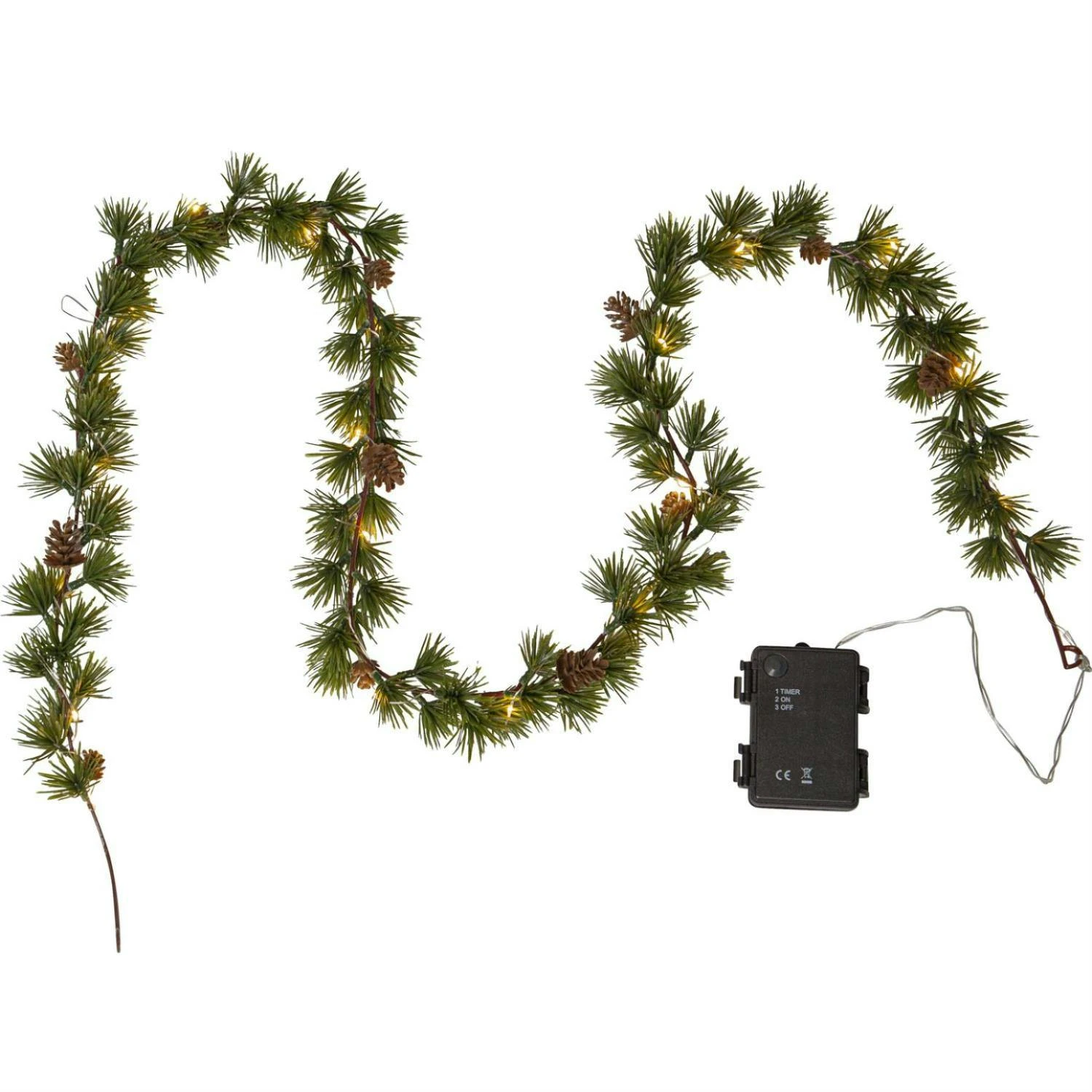 30 LED Weihnachtsgirlande Weihnachtsdeko Türgirlande Tannengirlande Girlande – Bild 3