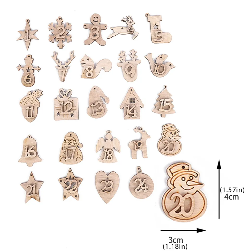 24 Stück Adventskalender Zum Befüllen Weihnachtskalender Weihnachten Säckchen,Adventskalender 2022 – Bild 5