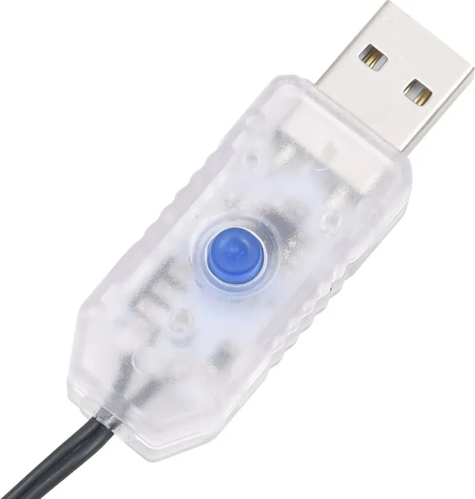 VidaXL LED-Weihnachtsbaum Kegelform Warmweiß 108 LEDs 70x180 Cm – Bild 8