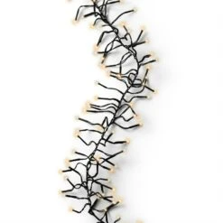 LED BĂĽschellichterkette Cluster 3000 LED WarmweiĂź Bernstein Timer 8 Funkt. 27m