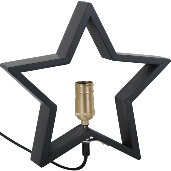 Wichtel RON Dekofigur Graue Biegbare Mütze Schwarze Sterne Weihnachten H: 31cm – Bild 7