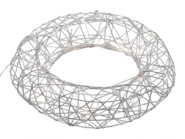 Leuchtkranz, 40 LED, Gold Metall, "Germany", Handgefertigt – Bild 3