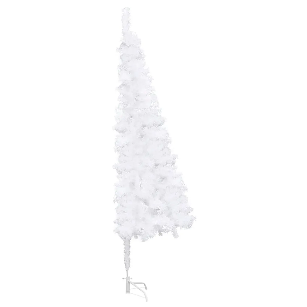 VidaXL Künstlicher Eck-Weihnachtsbaum Weiß 150 Cm PVC – Bild 4