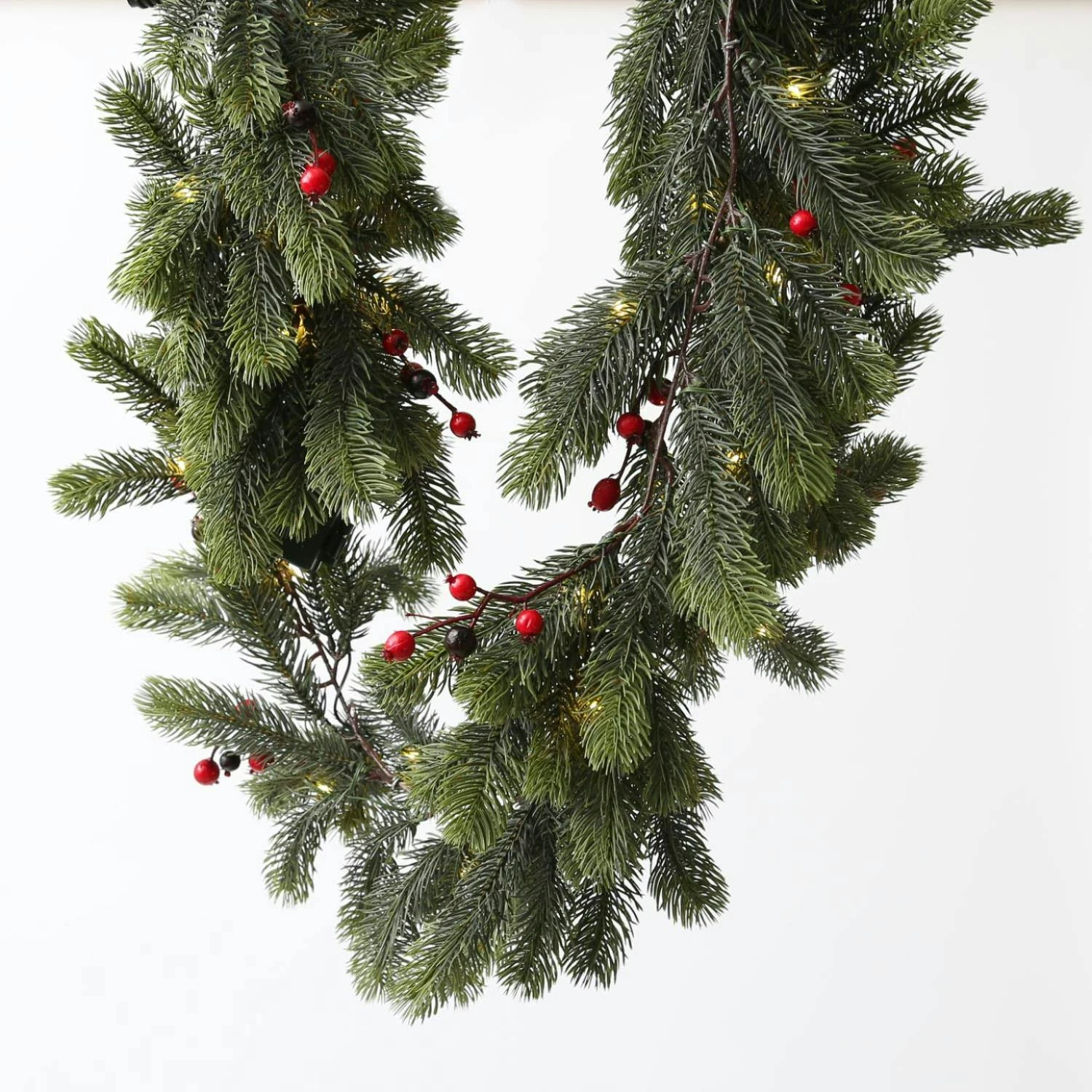 30 LED Weihnachtsgirlande Weihnachtsdeko Türgirlande Tannengirlande Girlande – Bild 4