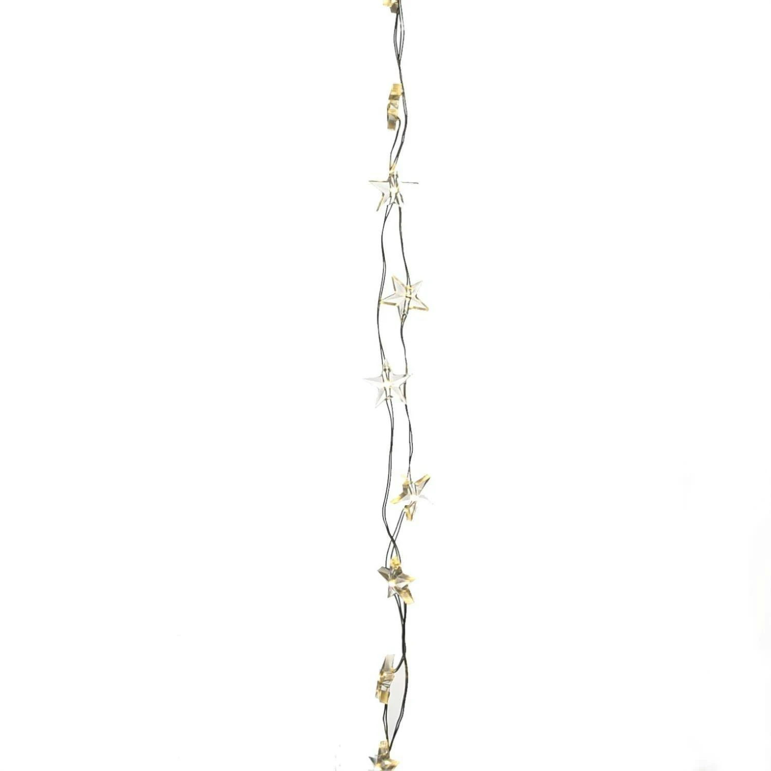 LED Lichterkette Sterne 60 LED 2,95m Dekolichterkette Silberdraht Weihnachten – Bild 3