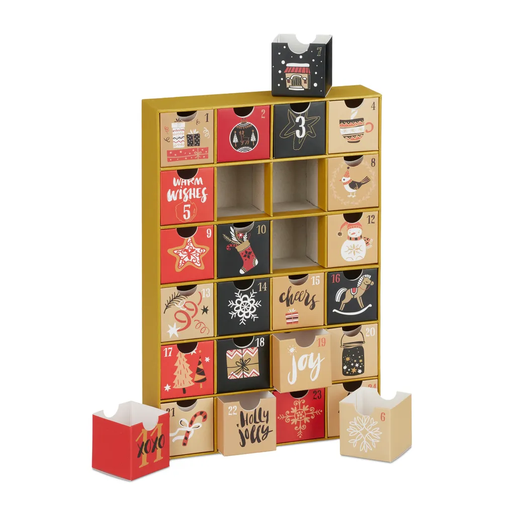 Relaxdays Adventskalender Zum Befüllen