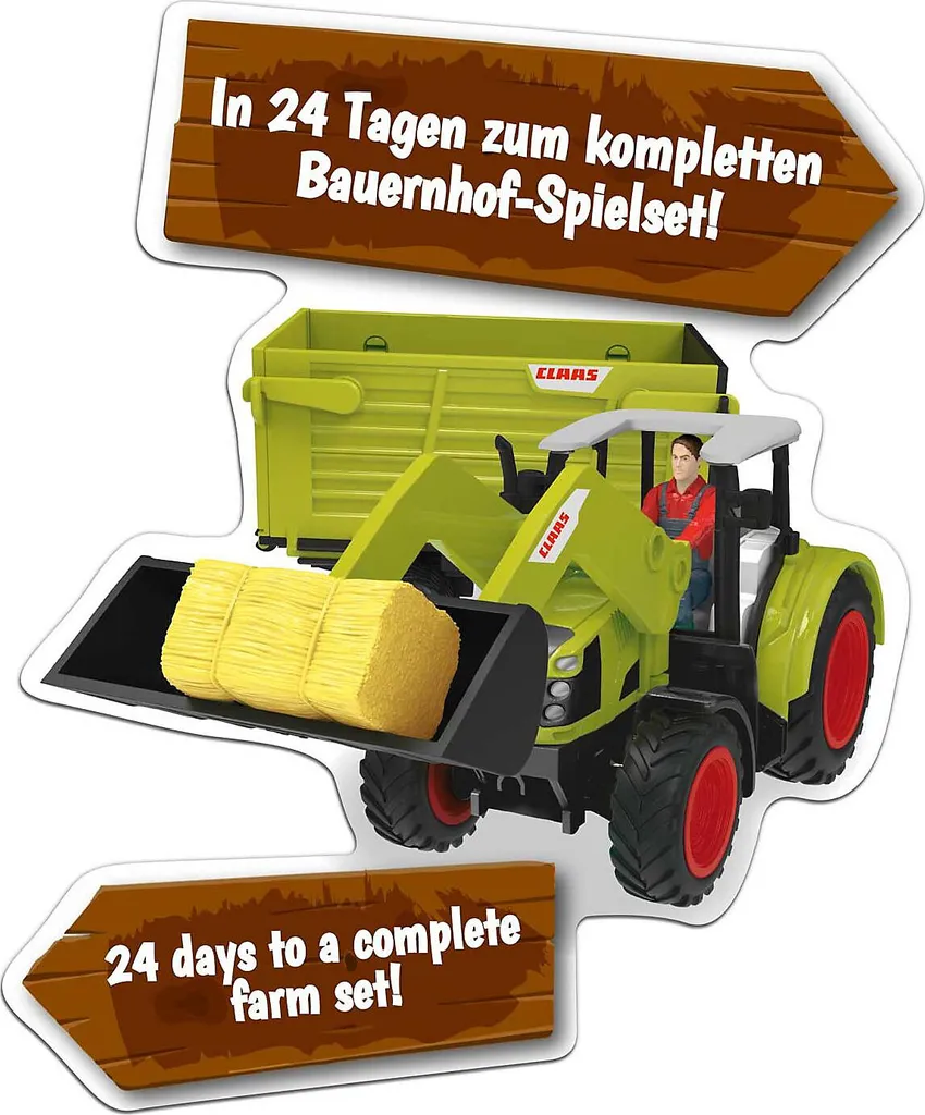 CRAZE Spielwaren Adventskalender Claas Adventskalender Zum Spielen Saison Adventskalender Blackoffer2022 – Bild 11