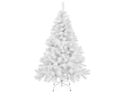 Weihnachtsbaum Künstlich Baum Christbaum Tannenbaum Mit Metallständer 120cm Weiß
