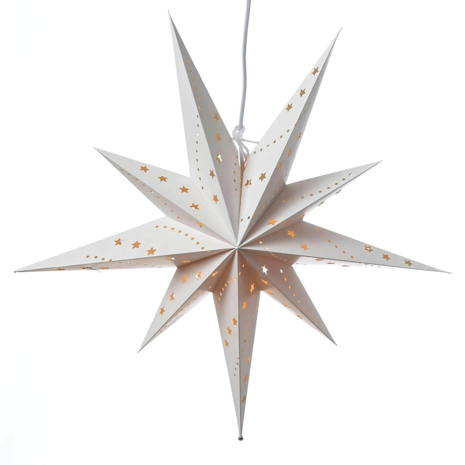 Papierstern Sara Weihnachtsstern Faltstern Leuchtstern D: 69cm Inkl. Kabel Braun – Bild 4