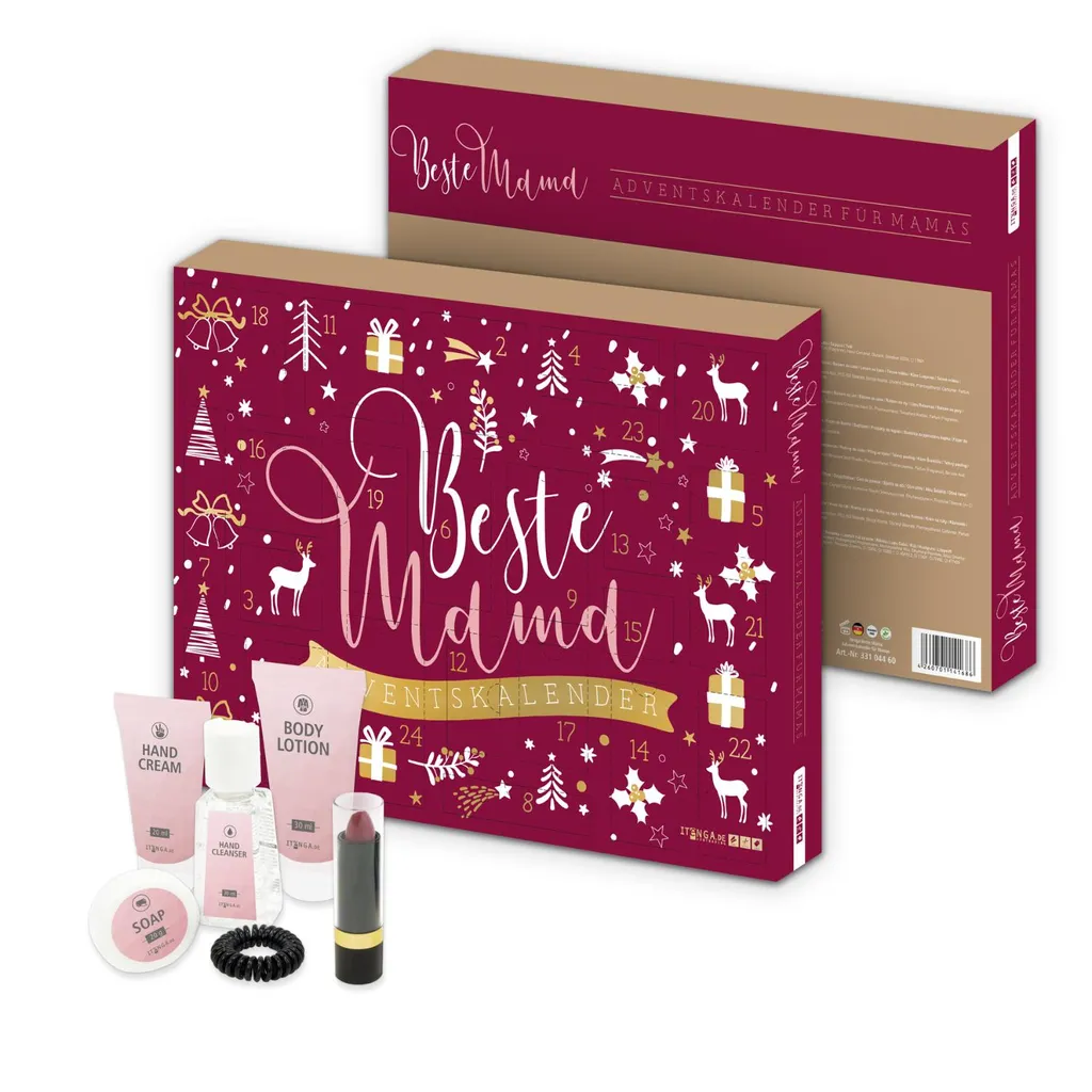 Itenga Adventskalender Beste Mama Rot Gold – Bild 4