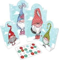 ROTH Adventskalender Zum Befüllen - 24 Adventstütchen 'Wichtel' Mit 24 Tüten Zum Befüllen