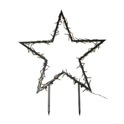 LED Gartenstecker Stern Leuchtstern Lichterstern H: 73cm Weihnachtsdeko F. Außen