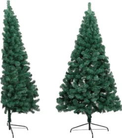 VidaXL Künstlicher Halber Weihnachtsbaum Mit Ständer Grün 120 Cm PVC