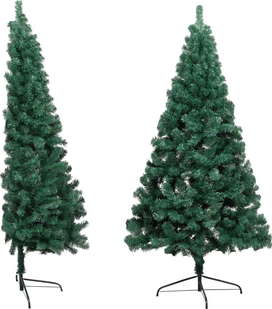 VidaXL Künstlicher Halber Weihnachtsbaum Mit Ständer Grün 120 Cm PVC