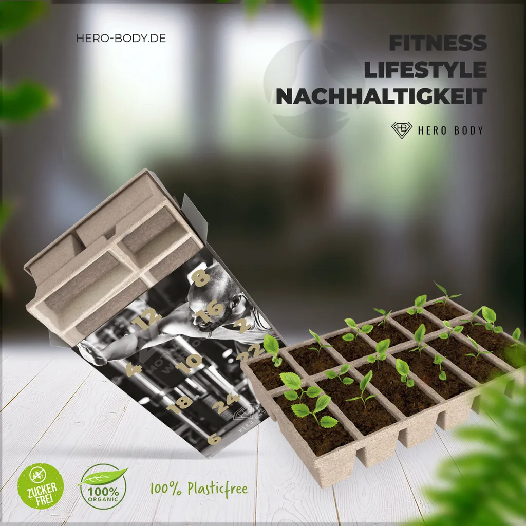 Fitness Adventskalender HERO BODY Proteinreiche Snacks, Fitness Tools, 24x Video Workouts – Bild 6