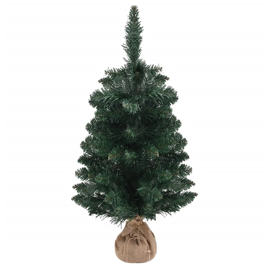 VidaXL Künstlicher Weihnachtsbaum Mit Ständer Grün 90 Cm PVC – Bild 2