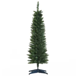 HOMCOM Weihnachtsbaum 1,5 M Christbaum Kunsttanne 294 Äste Zerlegbar PVC Grün ∅46 X 150 Cm