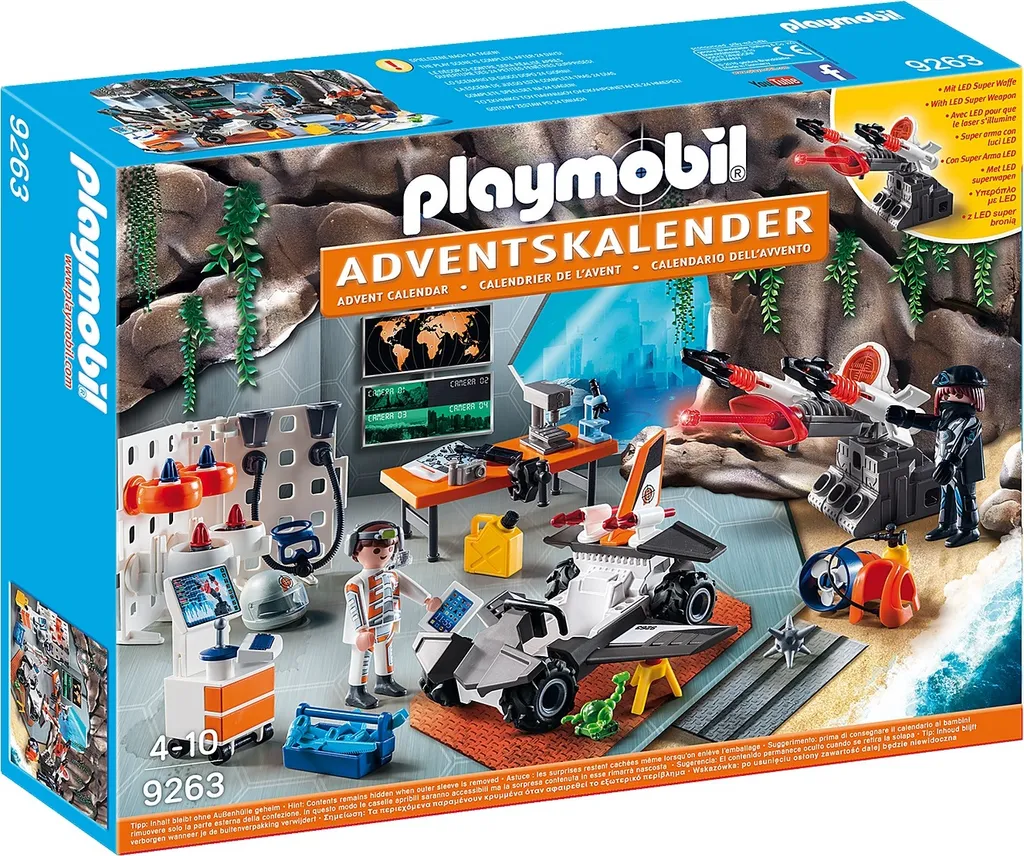 PLAYMOBIL 9263 Adventskalender Spy Team Werkstatt Für Kinder – Bild 3