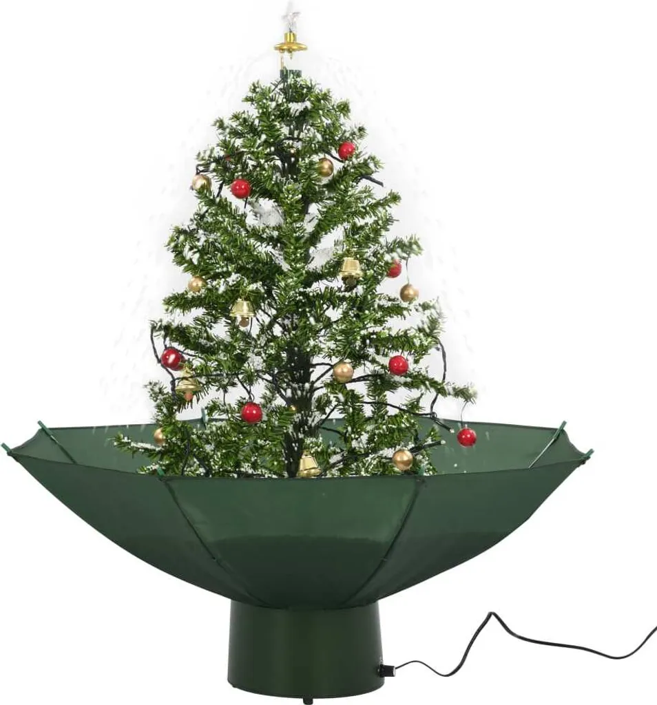 VidaXL Schneiender Weihnachtsbaum Mit Schirmfuß Grün 75 Cm – Bild 3