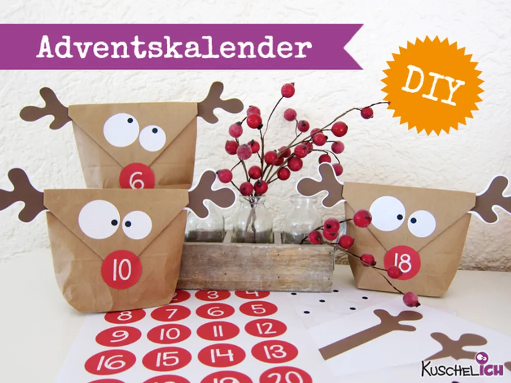 DIY Adventskalender Elch Rentier Zum Selber Befüllen - Wiederverwendbar – Bild 3