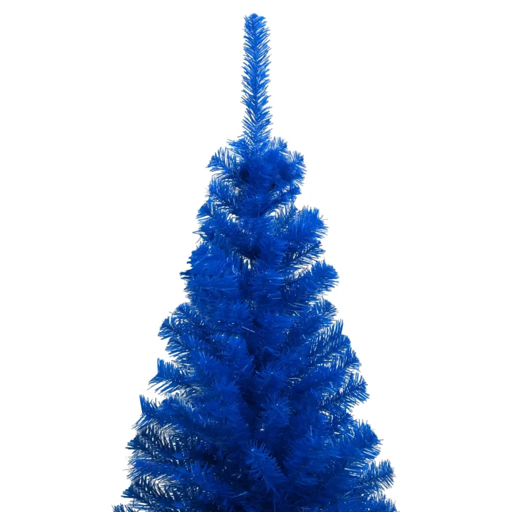 VidaXL Künstlicher Weihnachtsbaum Mit LEDs & Ständer Blau 180 Cm PVC – Bild 2