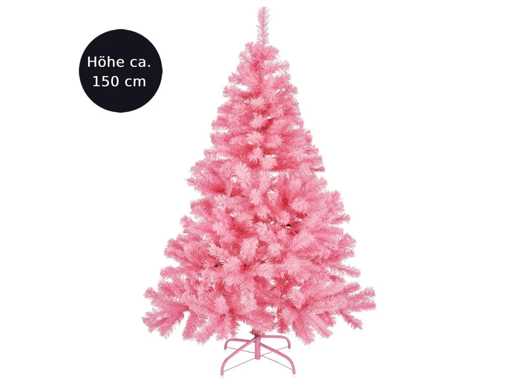 Künstlicher Weihnachtsbaum In Pink Tannenbaum Kunstbaum Christbaum Tanne 1,5m – Bild 2