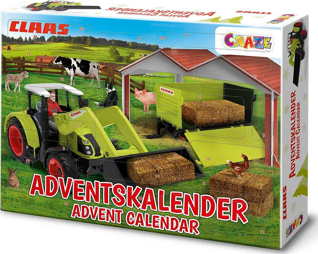 CRAZE Spielwaren Adventskalender Claas Adventskalender Zum Spielen Saison Adventskalender Blackoffer2022 – Bild 14