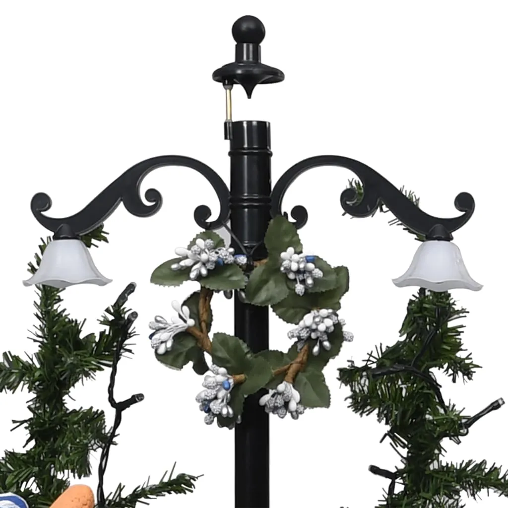 VidaXL Weihnachtsbaum Mit Schnee Und Schirm-Fuß Blau 75 Cm PVC – Bild 7