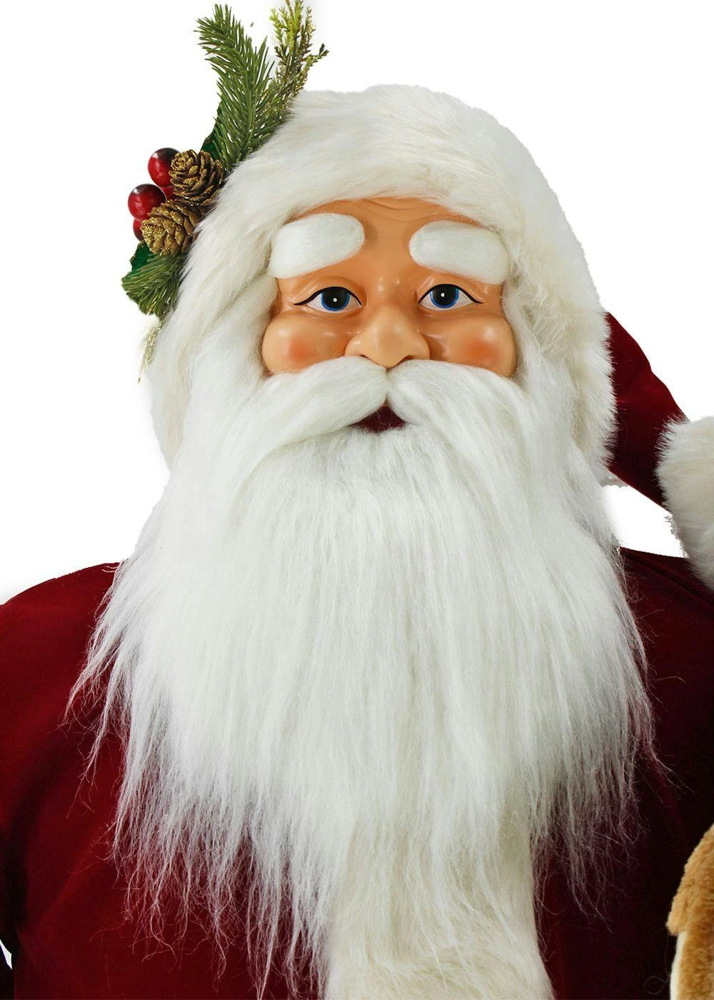 Tarrington House Weihnachtsmann, Figur Aus Stoff, 34 X 56 X 151 Cm, Freistehend Ideal Zur Weihnachtsdekoration – Bild 6