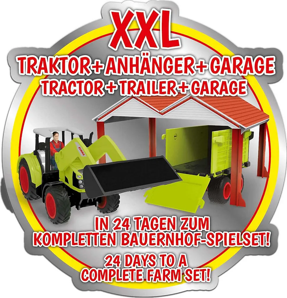 CRAZE Spielwaren Adventskalender Claas Adventskalender Zum Spielen Saison Adventskalender Blackoffer2022 – Bild 5