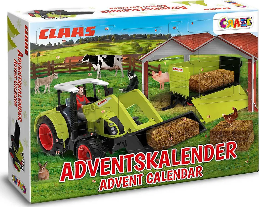 CRAZE Spielwaren Adventskalender Claas Adventskalender Zum Spielen Saison Adventskalender Blackoffer2022 – Bild 13