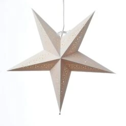 Papierstern Lea Weihnachtsstern Faltstern Leuchtstern D: 55cm Inkl. Kabel WeiĂź