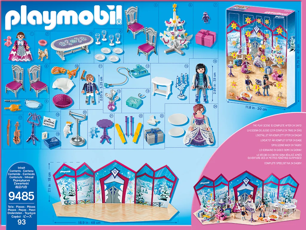 PLAYMOBIL 9485 Adventskalender "Weihnachtsball Im Kristallsaal" – Bild 3