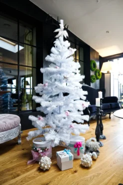 Weihnachtsbaum Künstlich Tannenbaum Christbaum EU Tannenweiß 200 Cm Inkl. Ständer