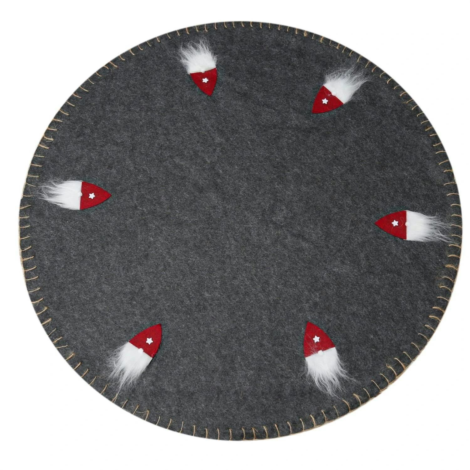 LED Weihnachtsbaumdecke Baumteppich Filz 12 Warmweiße LED D: 100cm Grün – Bild 4