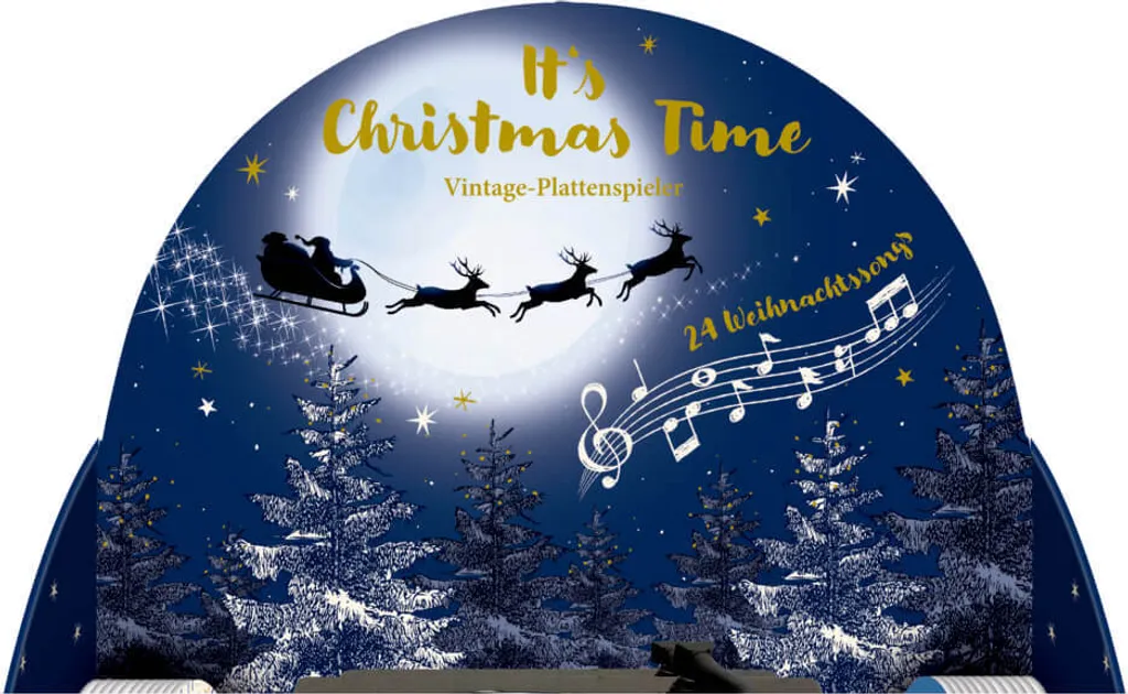 Sound-Adventskalender - It's Christmas Time: Vintage-Plattenspieler Mit 24 Weihnachtssongs – Bild 3