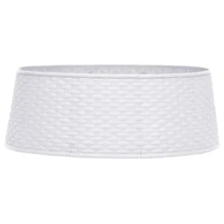 VidaXL Weihnachtsbaumrock Weiß Ø54x19,5 Cm