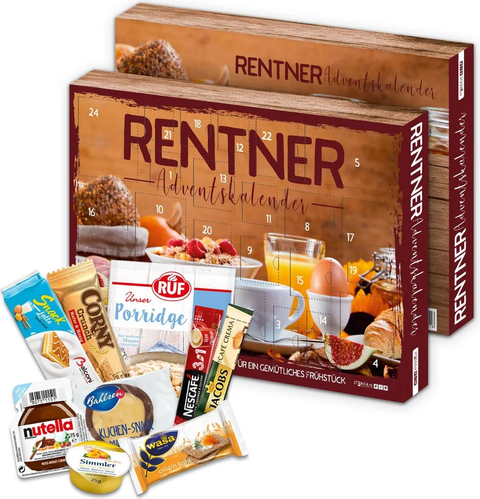 Itenga Adventskalender Rentner - Rentner Adventskalender Mit Frühstücksartikeln – Bild 3
